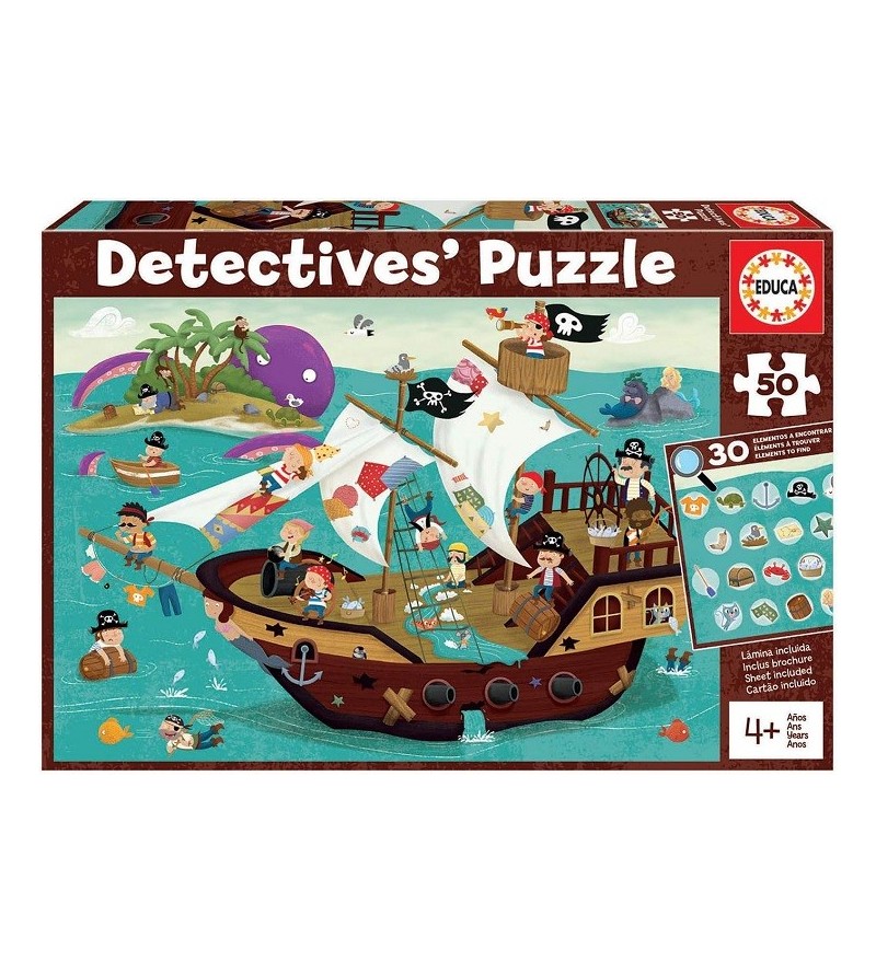 EDUCA PUZZLE  50 PIRATAS...