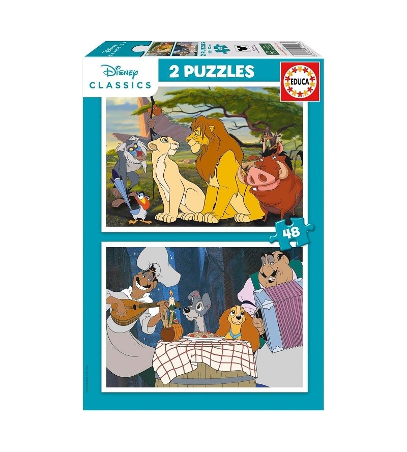 EDUCA PUZZLE  2x48 DISNEY...