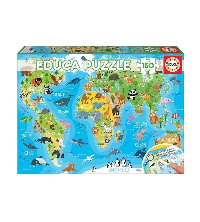 EDUCA PUZZLE  150 MAPAMUNDI...