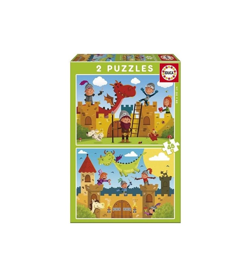 EDUCA PUZZLE  2X48 DRAGONES...