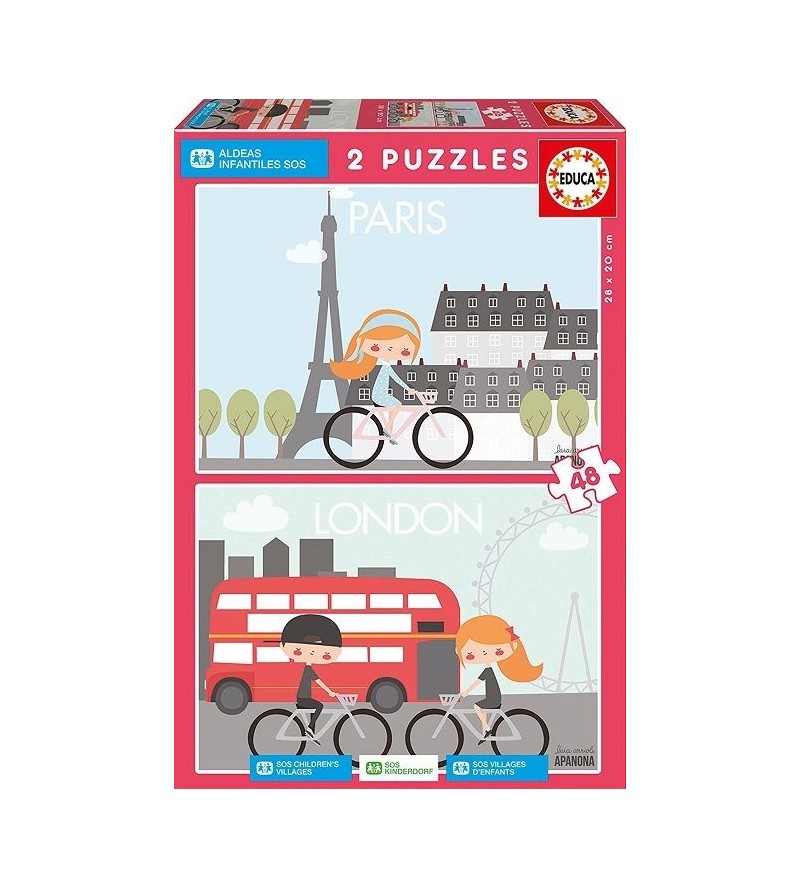 EDUCA PUZZLE 2x48 PARIS &...