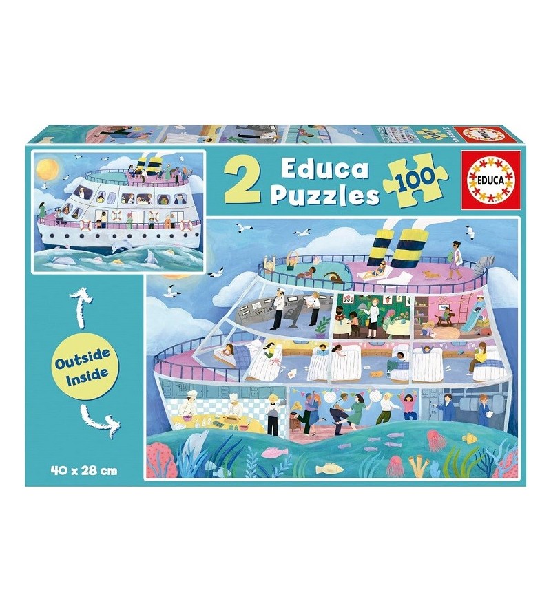 EDUCA PUZZLE  2x100 BARCO...