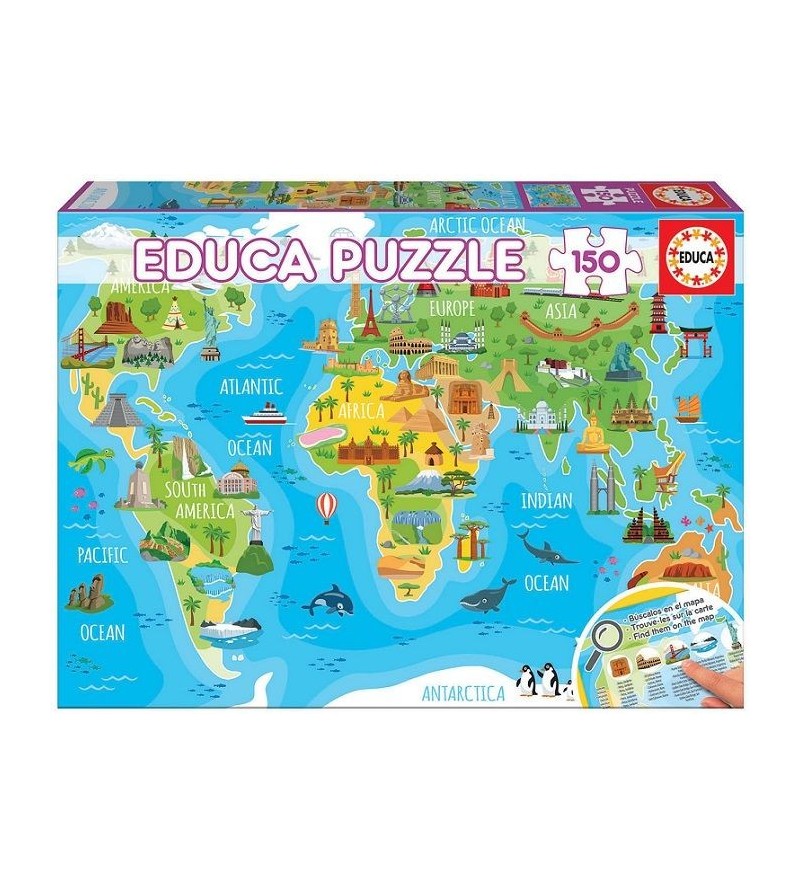 EDUCA PUZZLE  150 MAPAMUNDI...