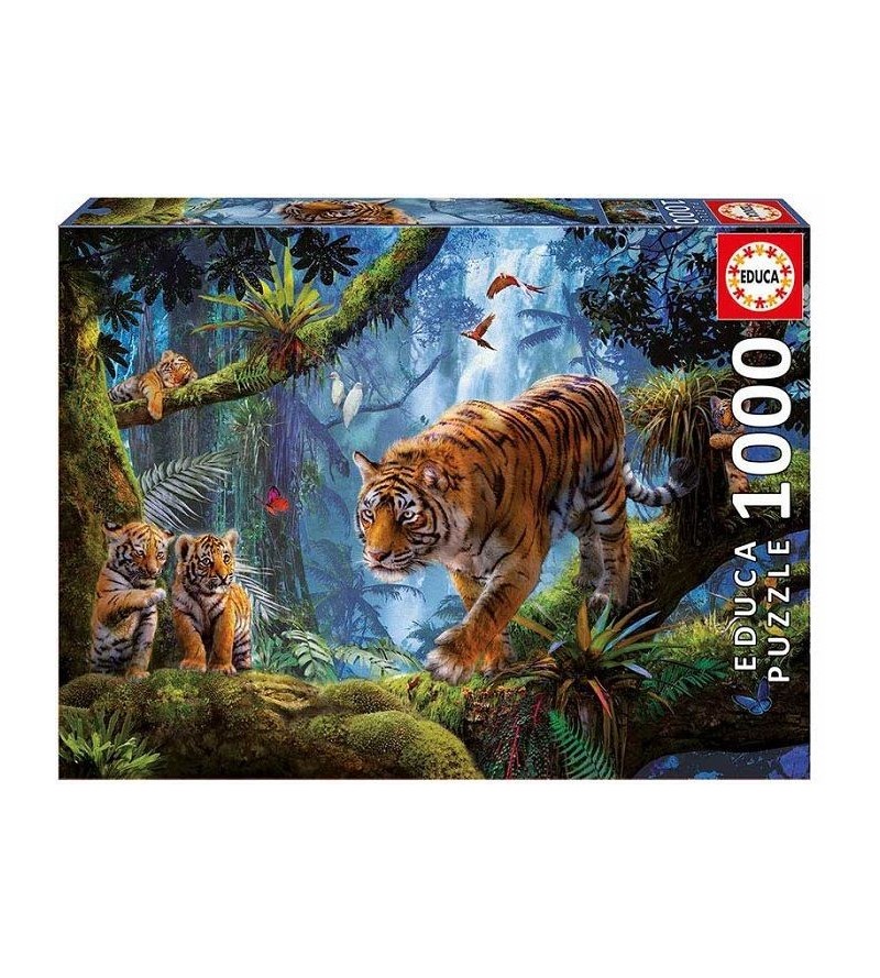 EDUCA PUZZLE  1000 TIGRES...