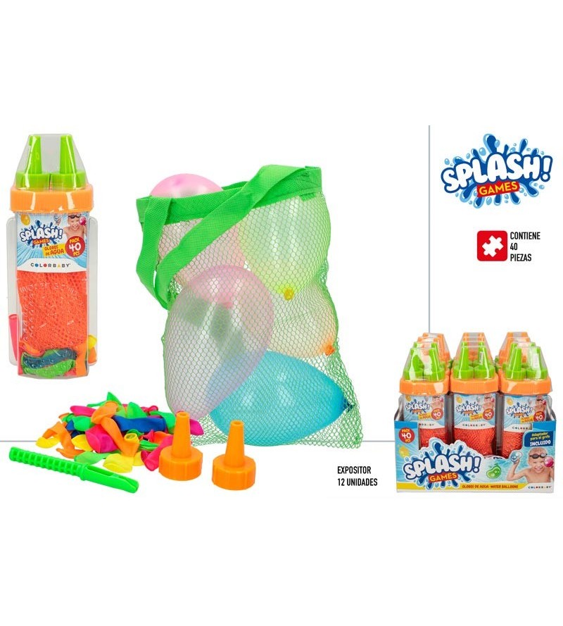 CB SET 40 GLOBOS AGUA -...