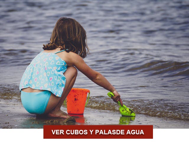 CUBO DE AGUA Y ARENA SENCILLO - CUBO DE PLAYA - CUBO INFANTIL